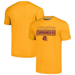 Washington Commanders Homage Unisex The NFL ASL Collection by Love Sign Tri-Blend T-Shirt - Gold on sale