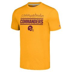 Washington Commanders Homage Unisex The NFL ASL Collection by Love Sign Tri-Blend T-Shirt - Gold on sale