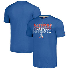 New England Patriots Homage Unisex The NFL ASL Collection by Love Sign American Sign Language T-Shirt - Blue cheap