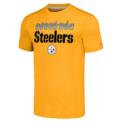 Pittsburgh Steelers Homage Unisex The NFL ASL Collection by Love Sign American Sign Language T-Shirt - Gold online