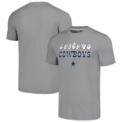 Dallas Cowboys Homage Unisex The NFL ASL Collection by Love Sign American Sign Language T-Shirt - Gray outlet