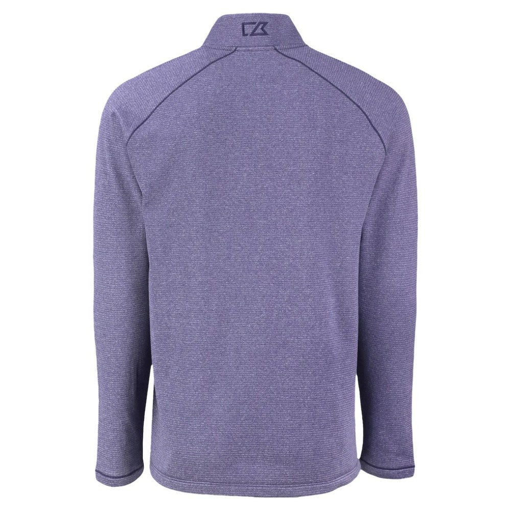 Arizona Diamondbacks Cutter & Buck Peshastin Eco Fleece Recycled Raglan Quarter-Zip Top - Heather Purple