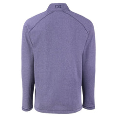 Arizona Diamondbacks Cutter & Buck Peshastin Eco Fleece Recycled Raglan Quarter-Zip Top - Heather Purple