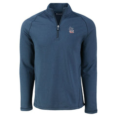 St. Louis Cardinals Cutter & Buck Peshastin Eco Fleece Recycled Raglan Quarter-Zip Top - Heather Navy