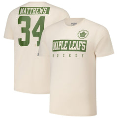 Auston Matthews Toronto Maple Leafs Levelwear 2024 NHL Military Appreciation Richmond Delta Player Name & Number T-Shirt Khaki