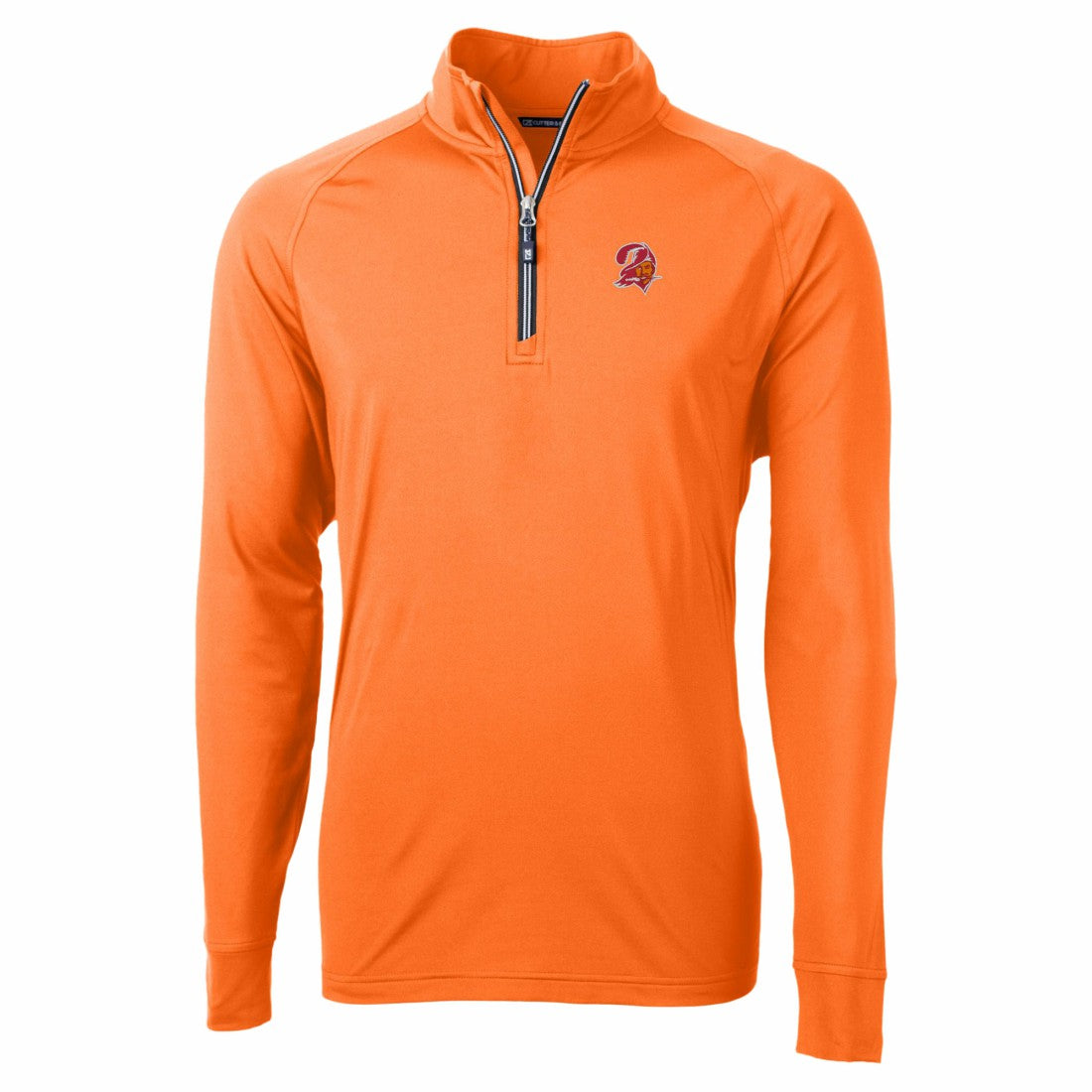 Tampa Bay Buccaneers Cutter & Buck Adapt Eco DryTec Raglan Quarter-Zip Jacket - Orange discount