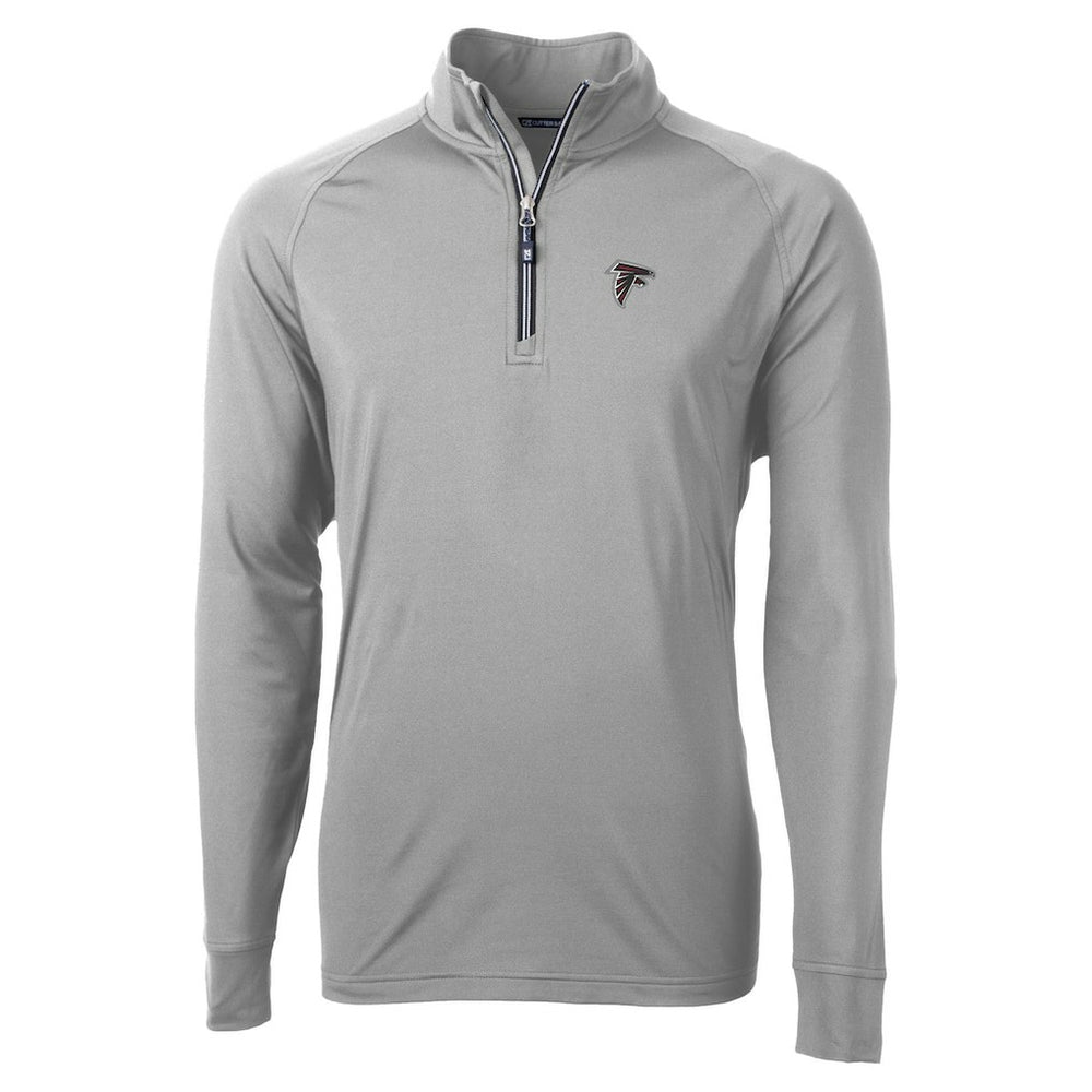 Atlanta Falcons Cutter & Buck Adapt Eco DryTec Raglan Quarter-Zip Jacket - Gray cheap