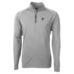 Atlanta Falcons Cutter & Buck Adapt Eco DryTec Raglan Quarter-Zip Jacket - Gray cheap