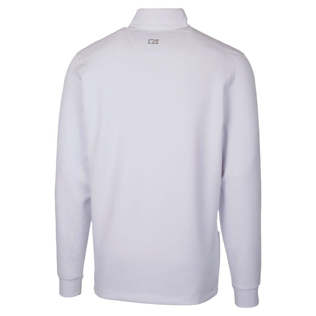 Green Bay Packers Cutter & Buck Traverse Stretch Quarter-Zip Top - White for sale
