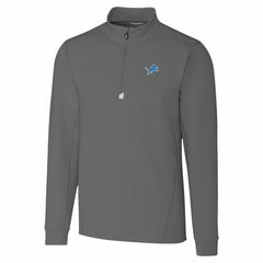 Detroit Lions Cutter & Buck Traverse Stretch Quarter-Zip Top - Gray cheap