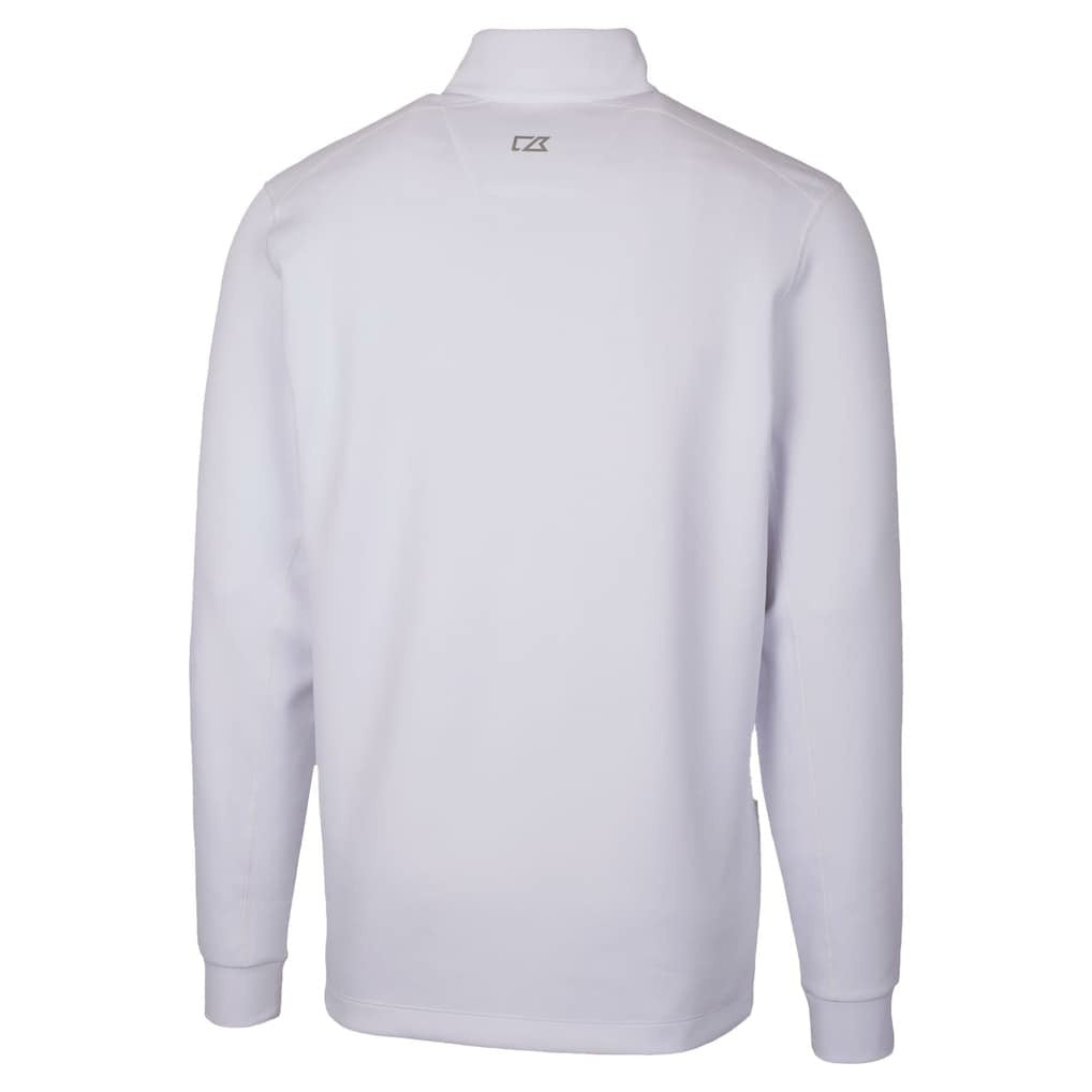 Philadelphia Eagles Cutter & Buck Traverse Stretch Quarter-Zip Top - White cheap