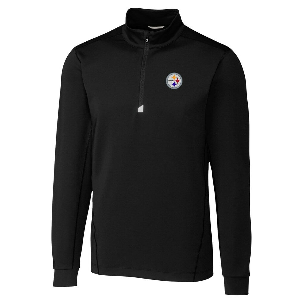 Pittsburgh Steelers Cutter & Buck Traverse Stretch Quarter-Zip Top - Black online