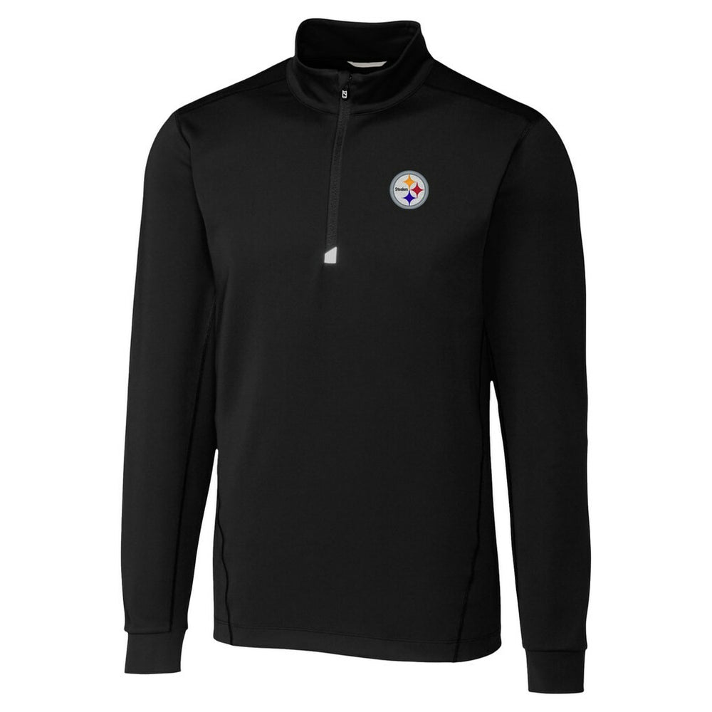 Pittsburgh Steelers Cutter & Buck Traverse Stretch Quarter-Zip Top - Black online