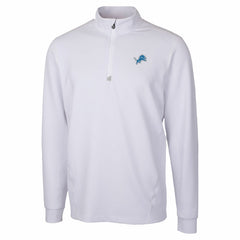Detroit Lions Cutter & Buck Traverse Stretch Quarter-Zip Top - White sale