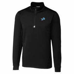 Detroit Lions Cutter & Buck Traverse Stretch Quarter-Zip Top - Black on sale