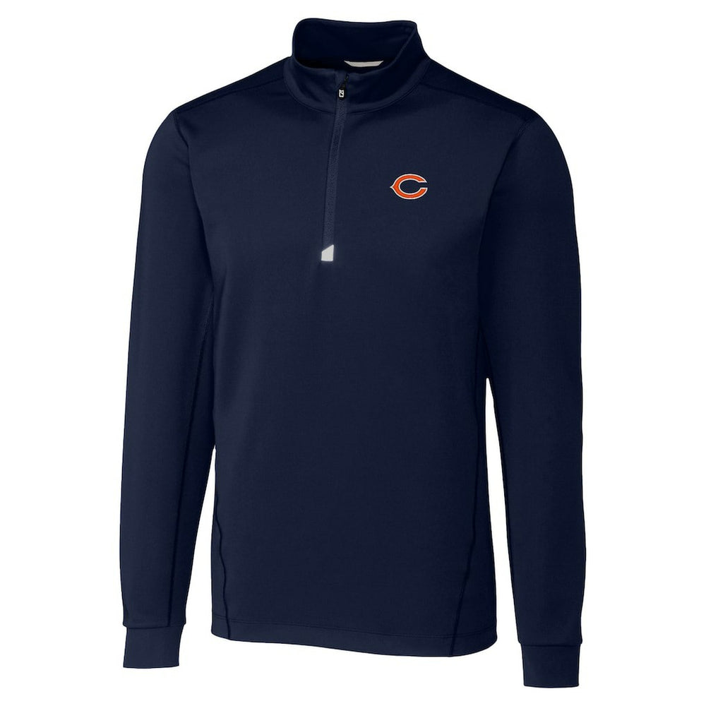 Chicago Bears Cutter & Buck Traverse Stretch Quarter-Zip Top - Navy cheap