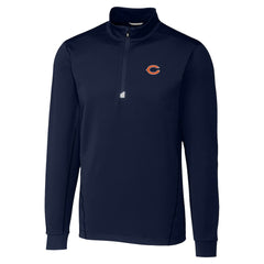 Chicago Bears Cutter & Buck Traverse Stretch Quarter-Zip Top - Navy cheap