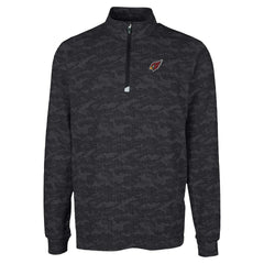 Arizona Cardinals Cutter & Buck Traverse Camo Print Stretch Quarter-Zip Top - Black outlet