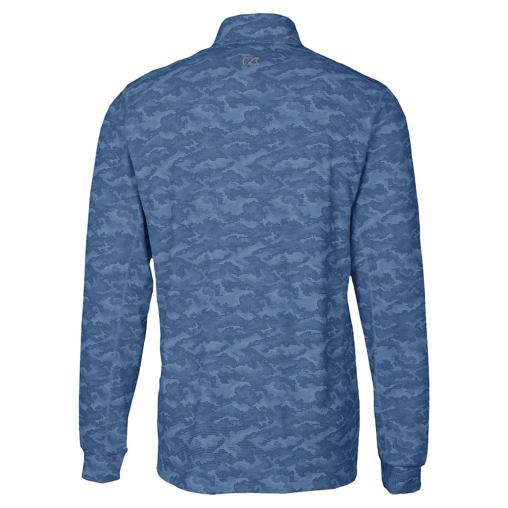 Los Angeles Chargers Cutter & Buck Traverse Camo Print Stretch Quarter-Zip Top - Navy discount