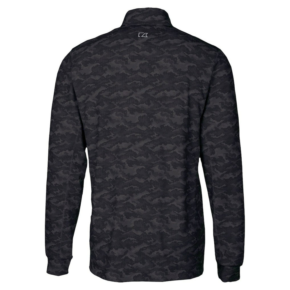 New Orleans Saints Cutter & Buck Traverse Camo Print Stretch Quarter-Zip Top - Black outlet