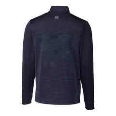 New York Giants Cutter & Buck Traverse Stripe Stretch DryTec Quarter-Zip Top - Navy discount