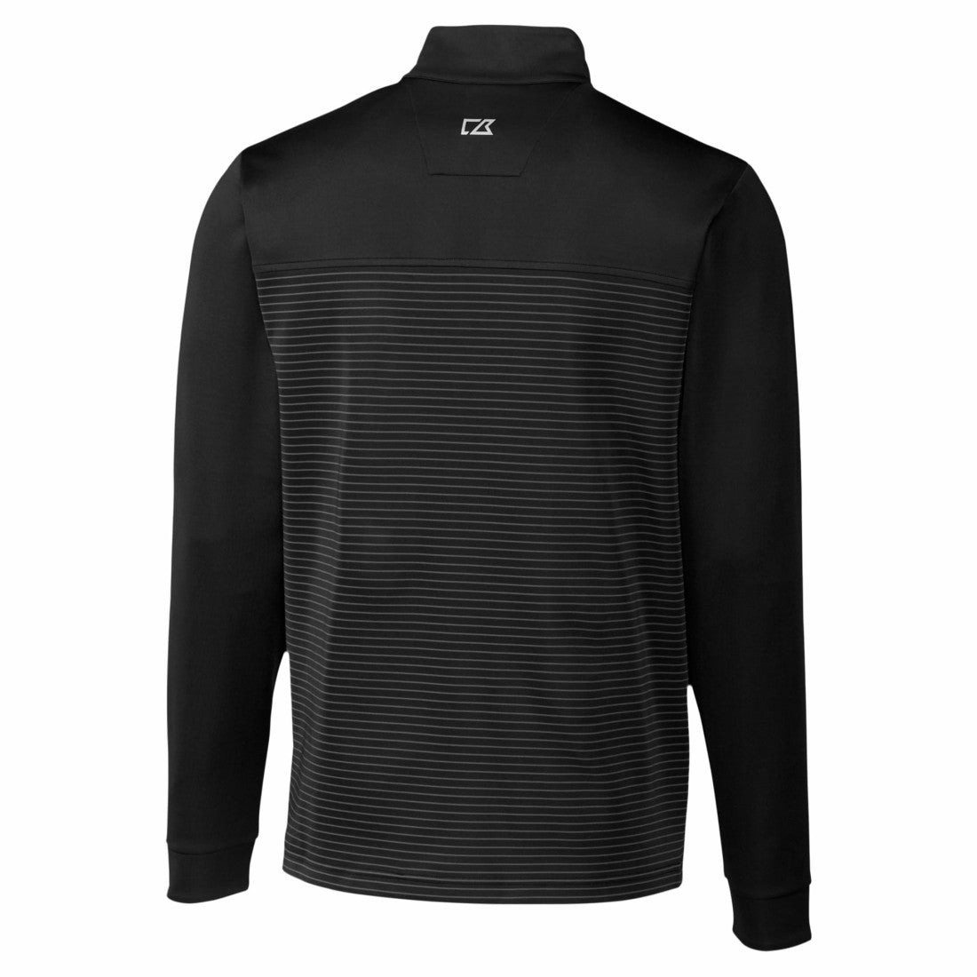 Detroit Lions Cutter & Buck Traverse Stripe Stretch DryTec Quarter-Zip Top - Black for sale