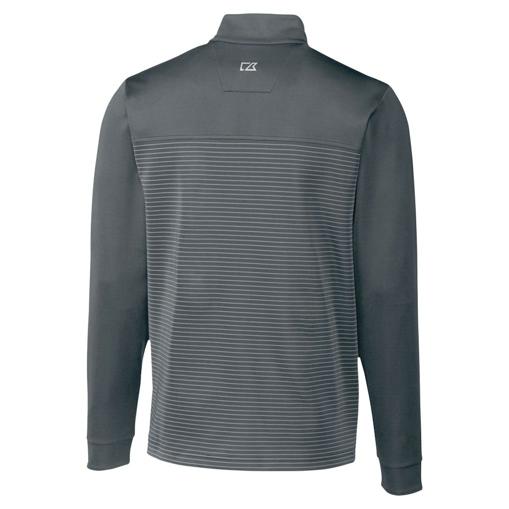 Minnesota Vikings Cutter & Buck Traverse Stripe Stretch DryTec Quarter-Zip Top - Gray sale