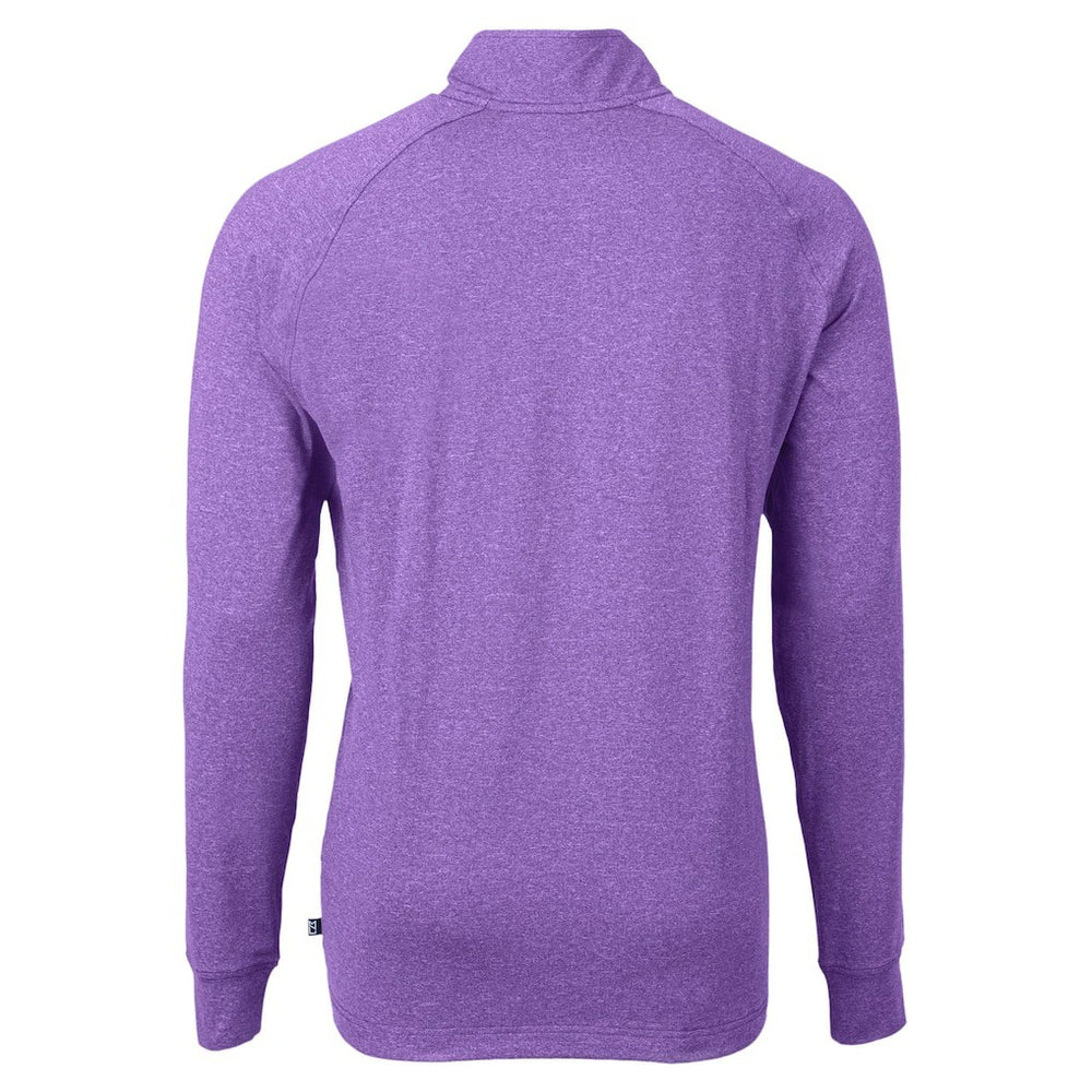 Baltimore Ravens Cutter & Buck Adapt Eco Raglan Quarter-Zip Jacket - Heather Purple sale