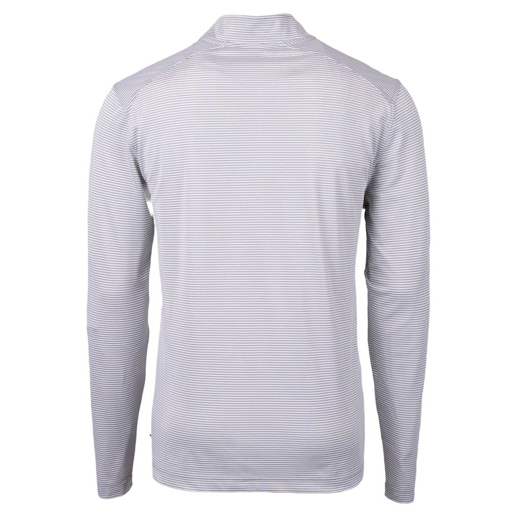 Baltimore Ravens Cutter & Buck Virtue Eco Pique Micro Stripe Quarter-Zip Jacket - Gray cheap