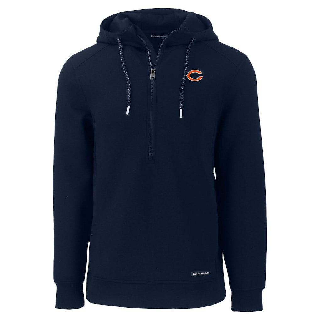 Chicago Bears Cutter & Buck Roam Eco Recycled Half-Zip Hoodie - Navy cheap