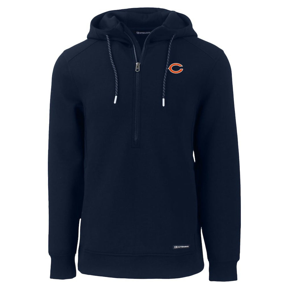 Chicago Bears Cutter & Buck Roam Eco Recycled Half-Zip Hoodie - Navy cheap