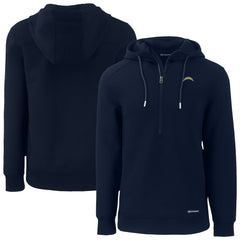 Los Angeles Chargers Cutter & Buck Roam Eco Recycled Half-Zip Hoodie - Navy online