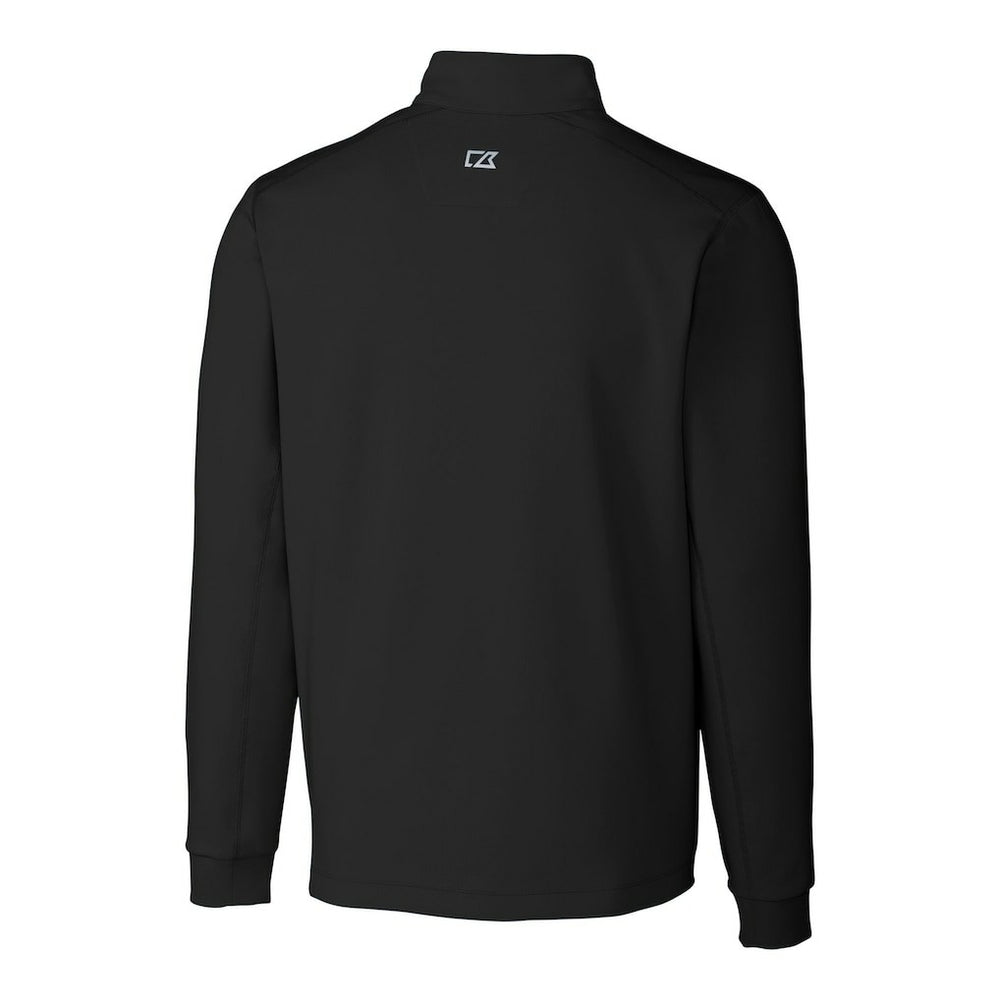 Miami Dolphins Cutter & Buck Big & Tall Traverse Eco Tri-Blend DryTec Quarter-Zip Jacket - Black cheap