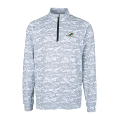 Miami Dolphins Cutter & Buck Big & Tall Traverse Eco Camo Tri-Blend DryTec Quarter-Zip Jacket - Charcoal online