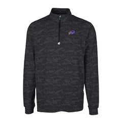 Buffalo Bills Cutter & Buck Big & Tall Traverse Eco Camo Tri-Blend DryTec Quarter-Zip Jacket - Black discount