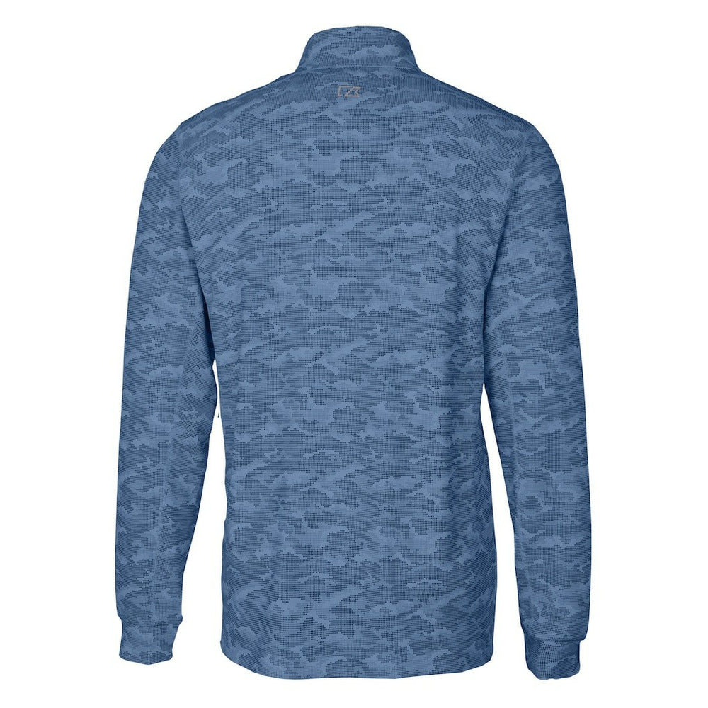 Washington Commanders Cutter & Buck Big & Tall Americana Traverse Eco Camo Tri-Blend DryTec Quarter-Zip Jacket - Navy on sale