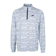 Buffalo Bills Cutter & Buck Big & Tall Traverse Eco Camo Tri-Blend DryTec Quarter-Zip Jacket - Charcoal on sale