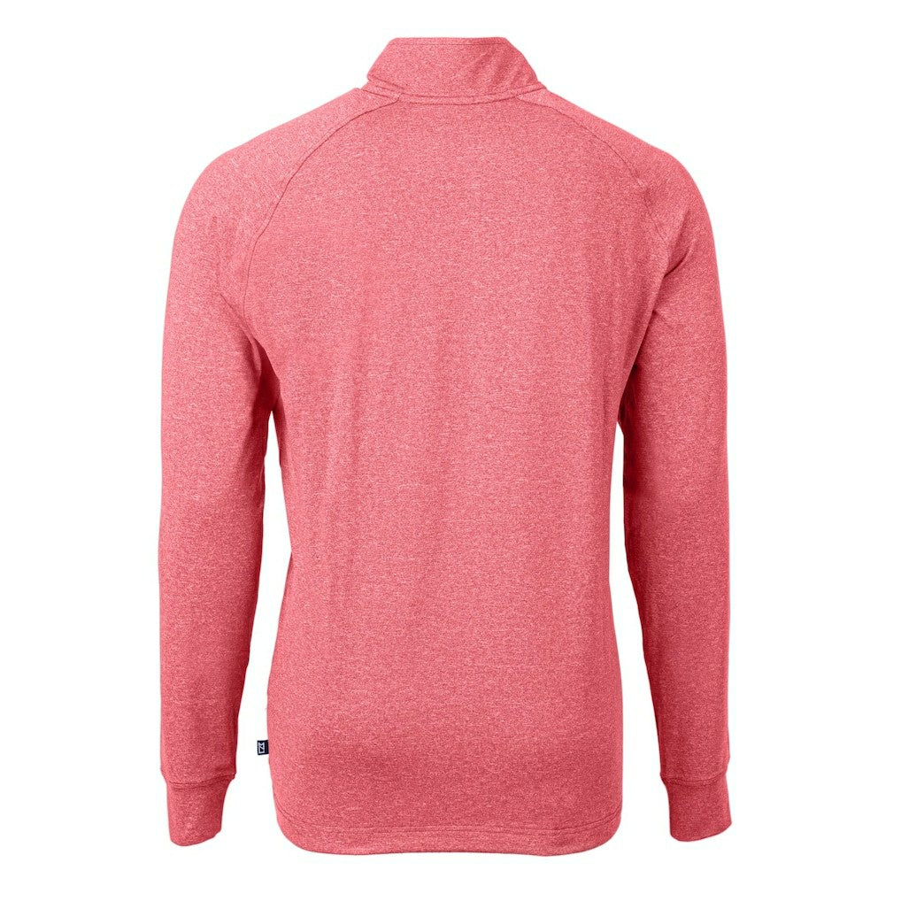 Washington Commanders Cutter & Buck Big & Tall Adapt Eco Raglan Quarter-Zip Jacket - Heather Burgundy online