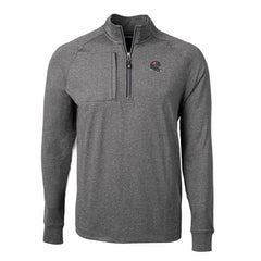Tampa Bay Buccaneers Cutter & Buck Big & Tall Adapt Eco Raglan Quarter-Zip Jacket - Heather Black discount