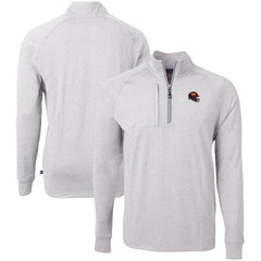 Washington Commanders Cutter & Buck Big & Tall Adapt Eco Raglan Quarter-Zip Jacket - Heather Gray outlet