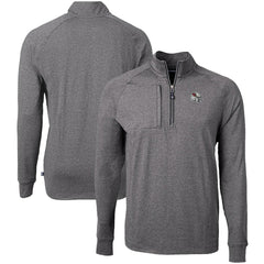 Arizona Cardinals Cutter & Buck Big & Tall Adapt Eco Raglan Quarter-Zip Jacket - Heather Black online