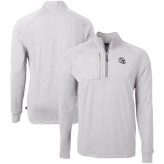 Indianapolis Colts Cutter & Buck Big & Tall Adapt Eco Raglan Quarter-Zip Jacket - Heather Gray on sale