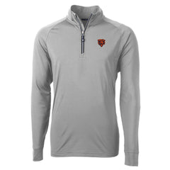Chicago Bears Cutter & Buck Big & Tall Adapt Eco DryTec Raglan Quarter-Zip Jacket - Gray on sale