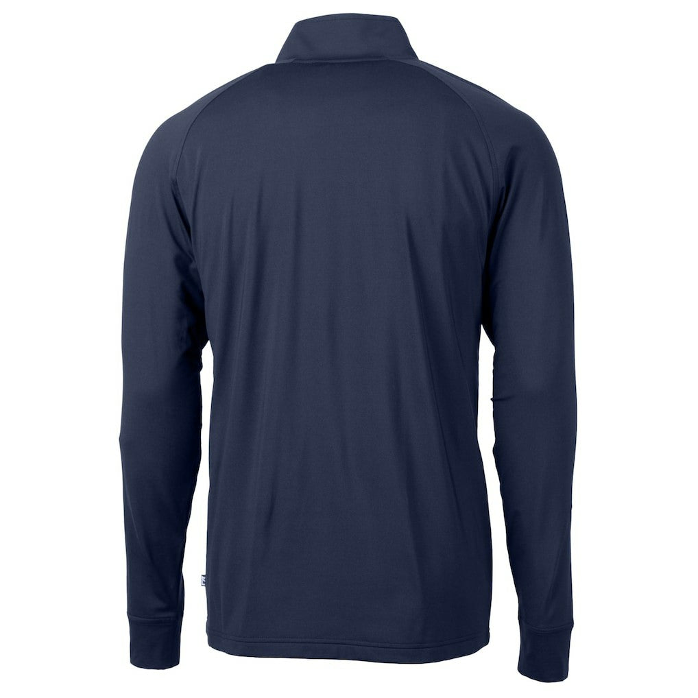 Buffalo Bills Cutter & Buck Big & Tall Adapt Eco DryTec Raglan Quarter-Zip Jacket - Navy discount