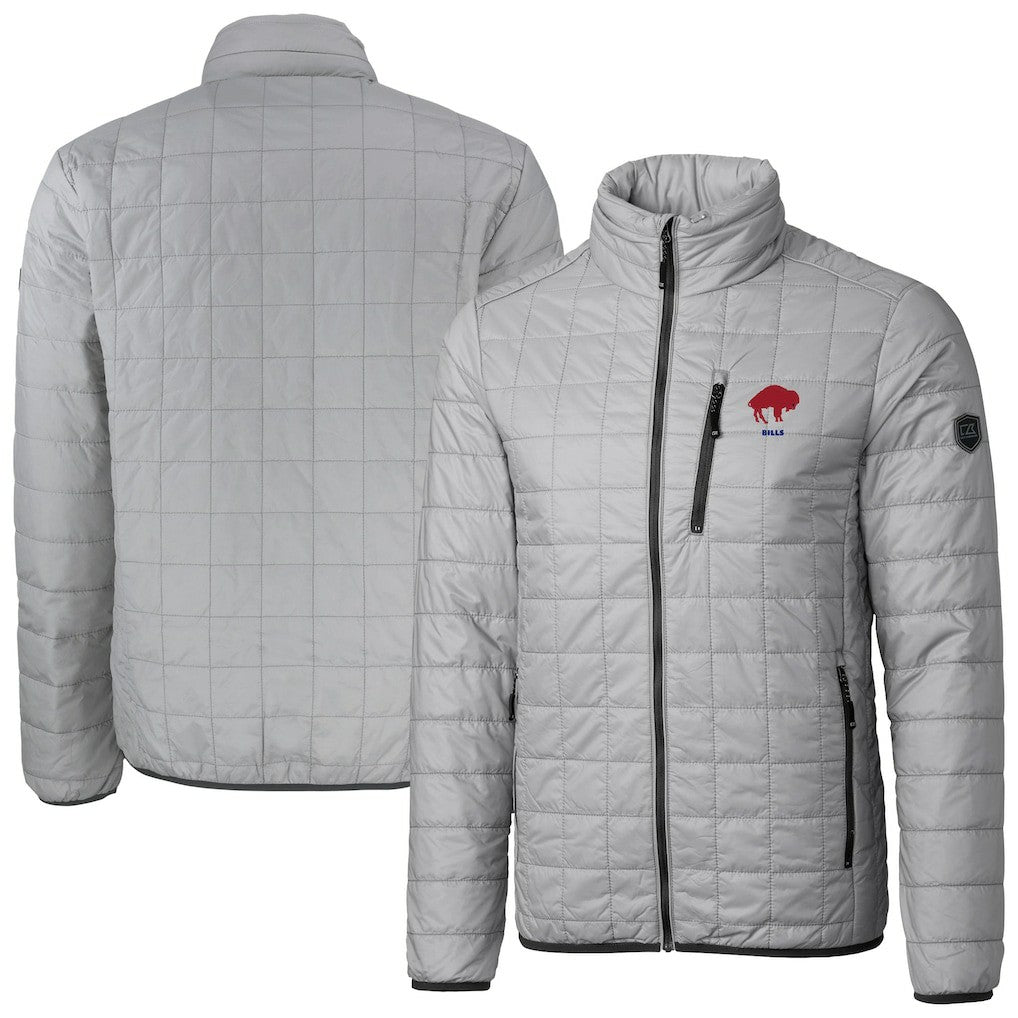 Buffalo Bills Cutter & Buck Big & Tall Rainier PrimaLoft Eco Insulated Full-Zip Puffer Jacket - Gray on sale