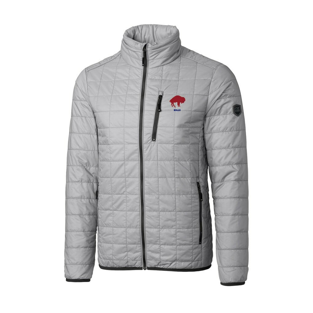 Buffalo Bills Cutter & Buck Big & Tall Rainier PrimaLoft Eco Insulated Full-Zip Puffer Jacket - Gray on sale