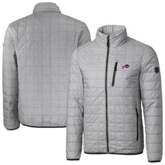 Buffalo Bills Cutter & Buck Big & Tall Rainier PrimaLoft Eco Insulated Full-Zip Hoodie Puffer Jacket - Gray discount