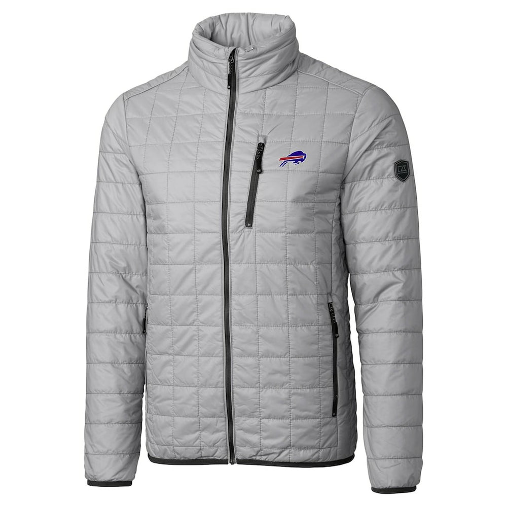 Buffalo Bills Cutter & Buck Big & Tall Rainier PrimaLoft Eco Insulated Full-Zip Hoodie Puffer Jacket - Gray discount