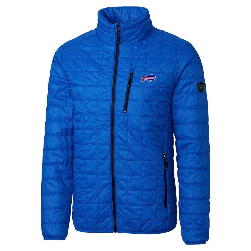 Buffalo Bills Cutter & Buck Big & Tall Rainier PrimaLoft Eco Insulated Full-Zip Hoodie Puffer Jacket - Royal outlet