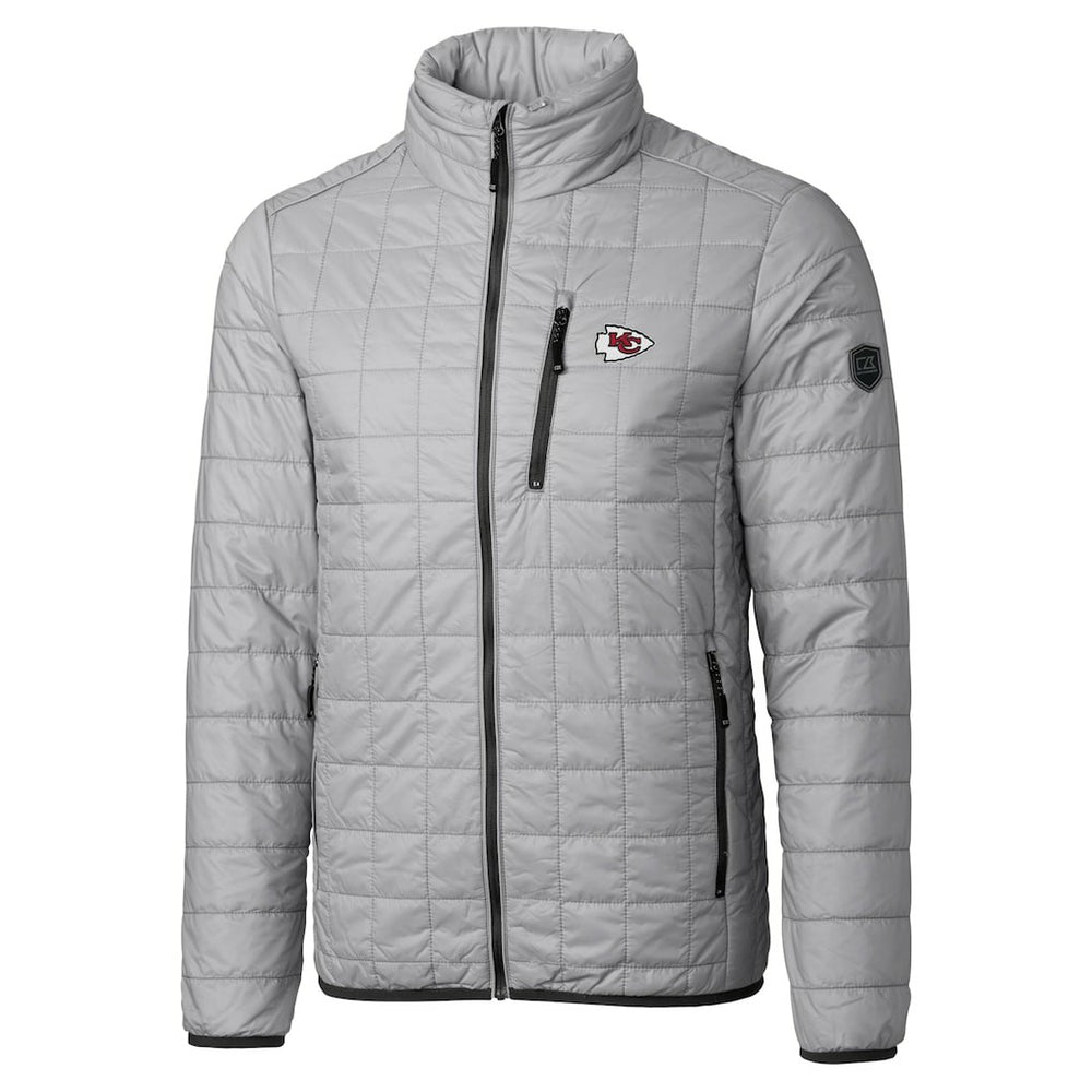 Kansas City Chiefs Cutter & Buck Big & Tall Rainier PrimaLoft Eco Insulated Full-Zip Hoodie Puffer Jacket - Gray online